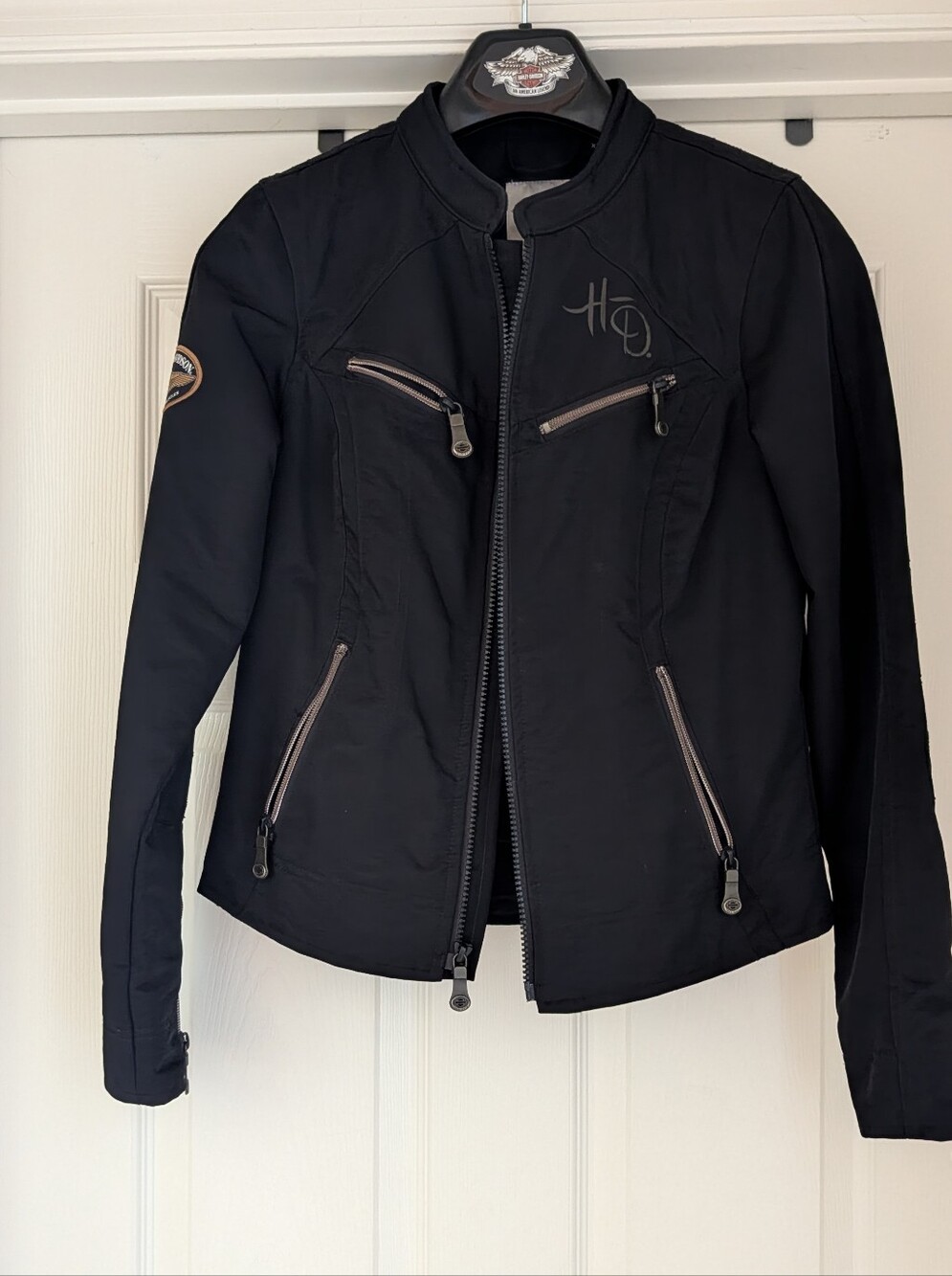 Harley-Davidson Black Women's Motorcycle 110th Year Anniversary Jacket